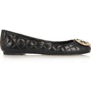 Tory Burch Quinn Quilted Ballet Flat in Black